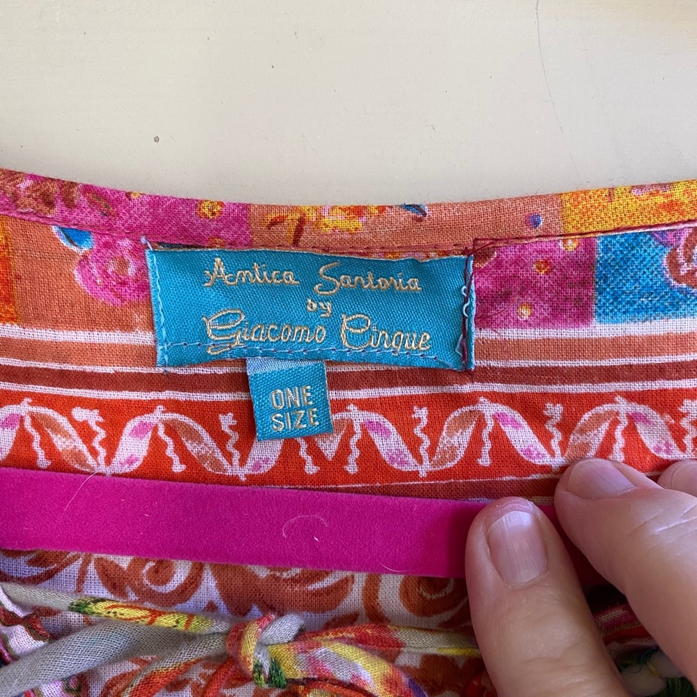 ANTICA SARTORIA Boho Beach patchwork dress coverup - Picture 8 of 8